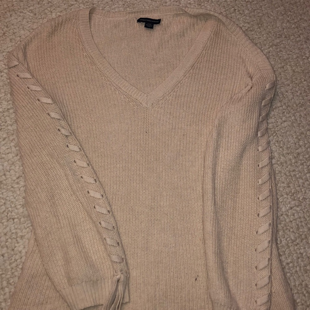 Tan American Eagle sweater